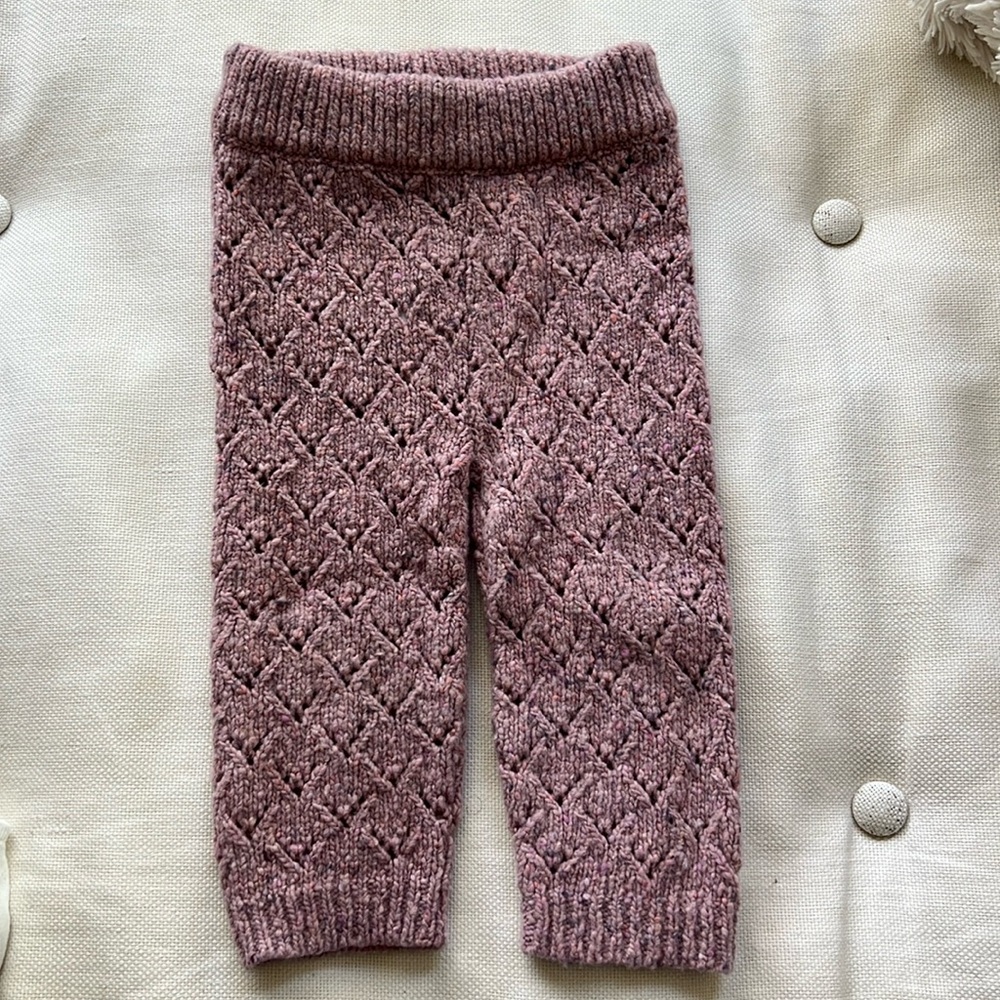 La Petite Collection knit baby pants